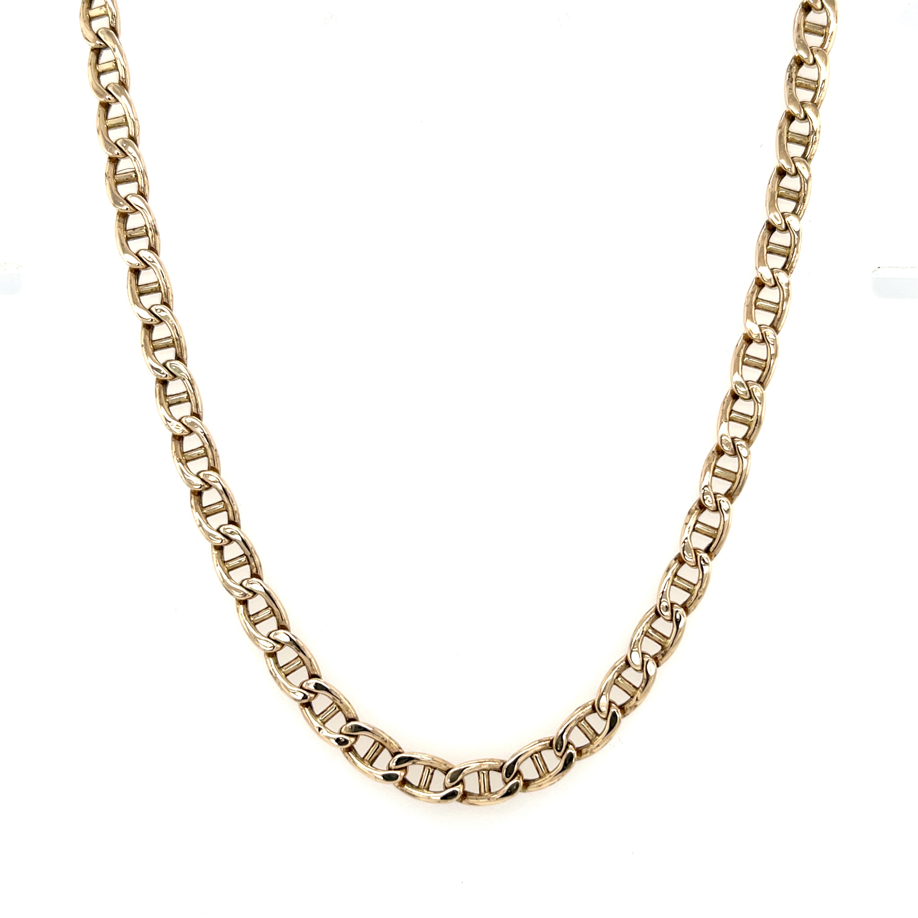 9ct Yellow Gold 24 Inch Hollow Anchor Link Chain - 12.10g