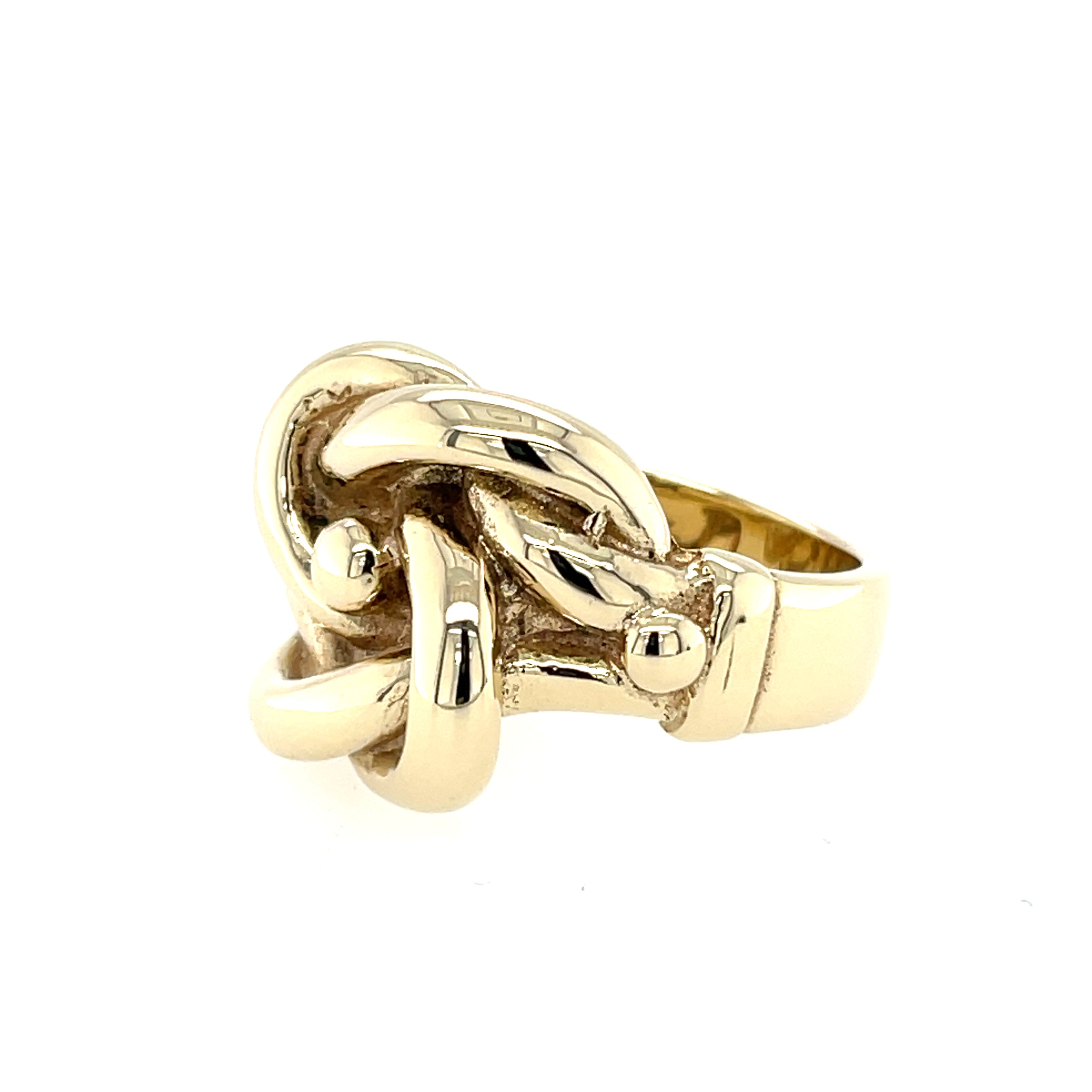 9ct Yellow Gold Heavy Knot Ring - 22.65g