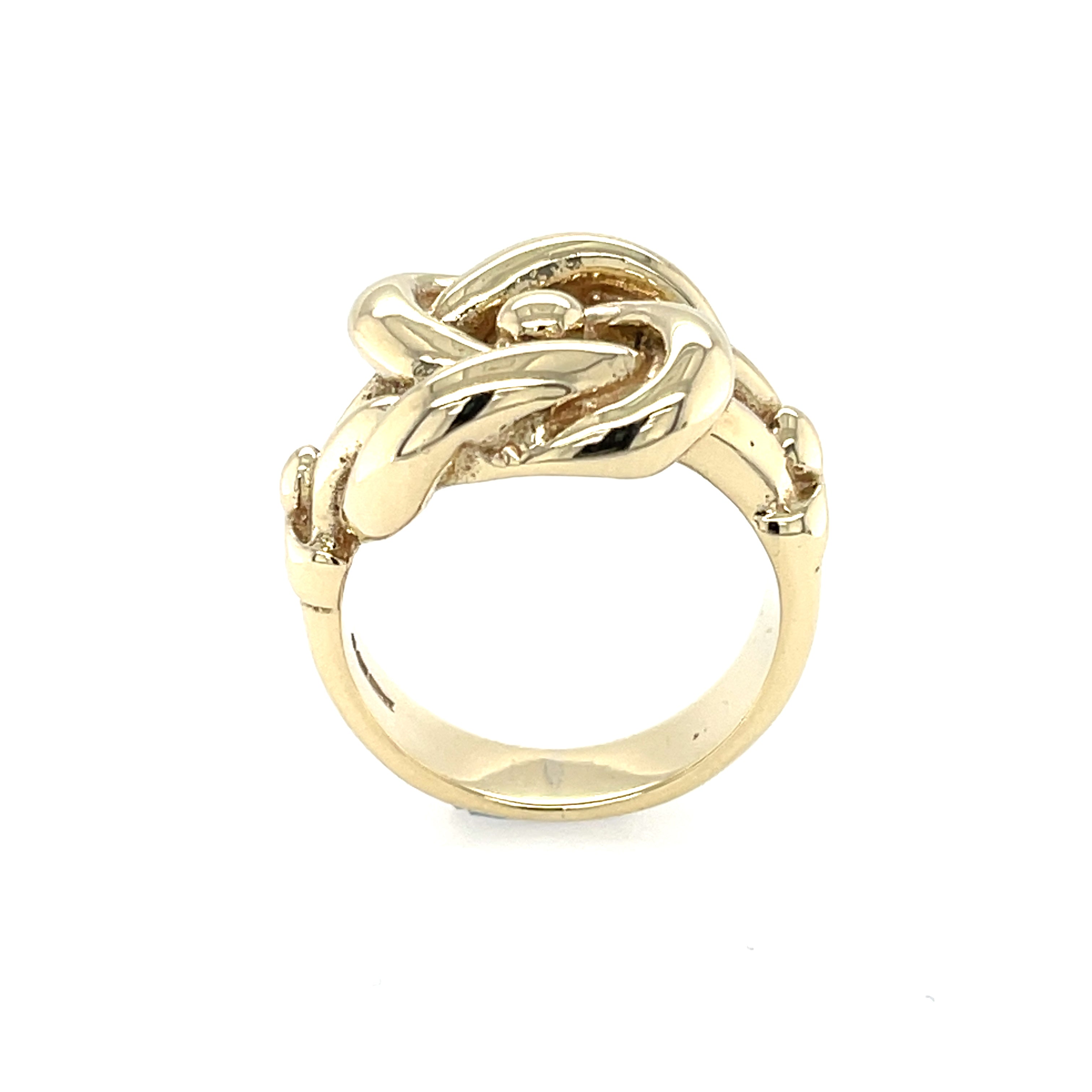 9ct Yellow Gold Heavy Knot Ring - 22.65g