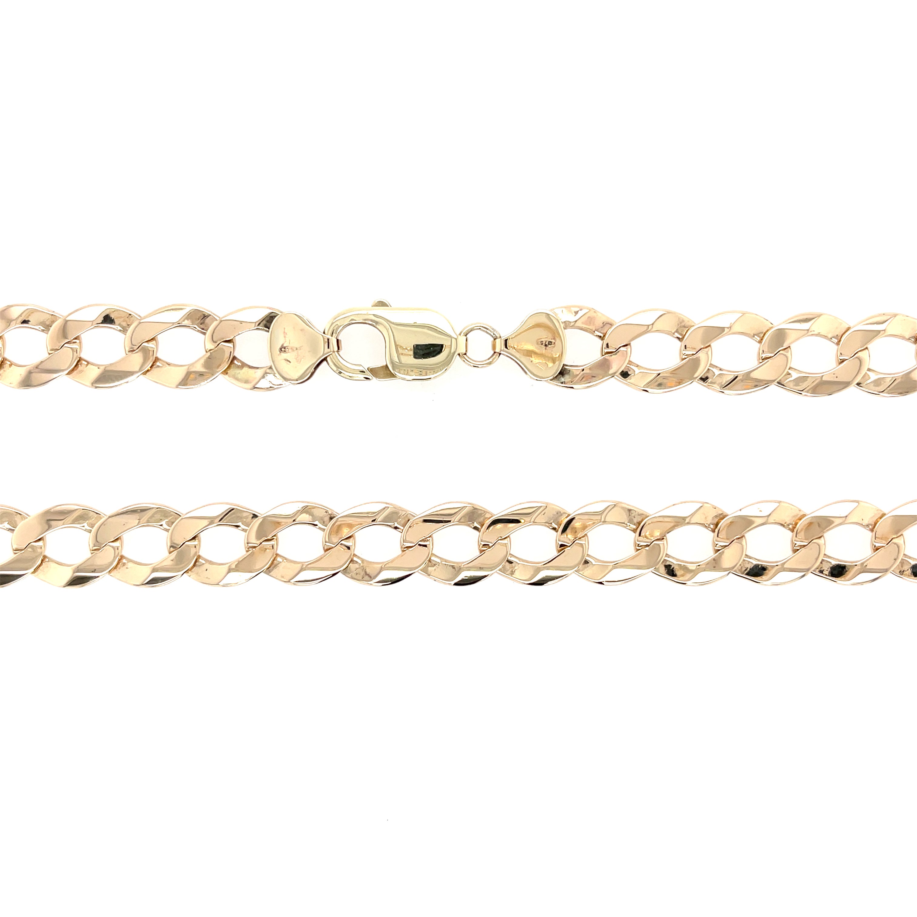 9ct Yellow Gold 22 Inch Curb Link Chain - 52.42g SOLD