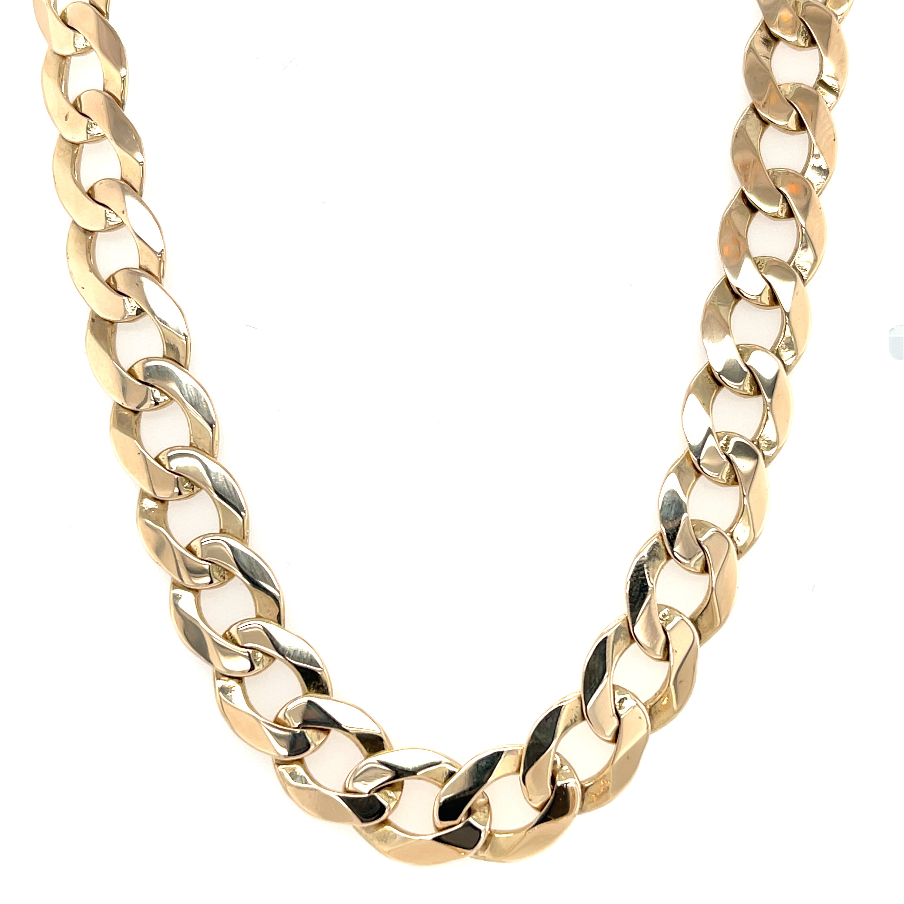 9ct Yellow Gold 24 Inch Curb Link Chain - 60.50g SOLD