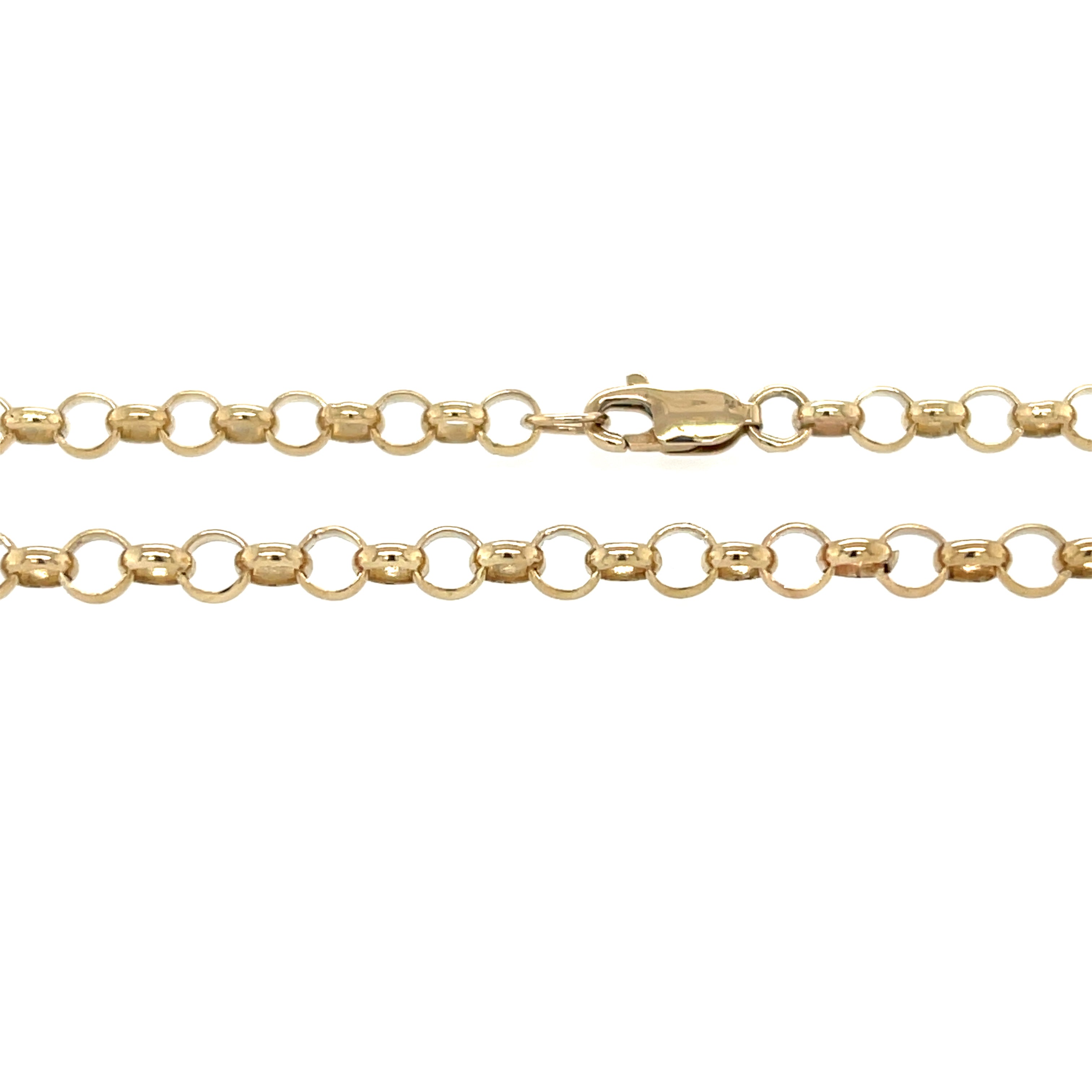 9ct Yellow Gold 29 Inch Round Link Belcher Chain - 13.70g