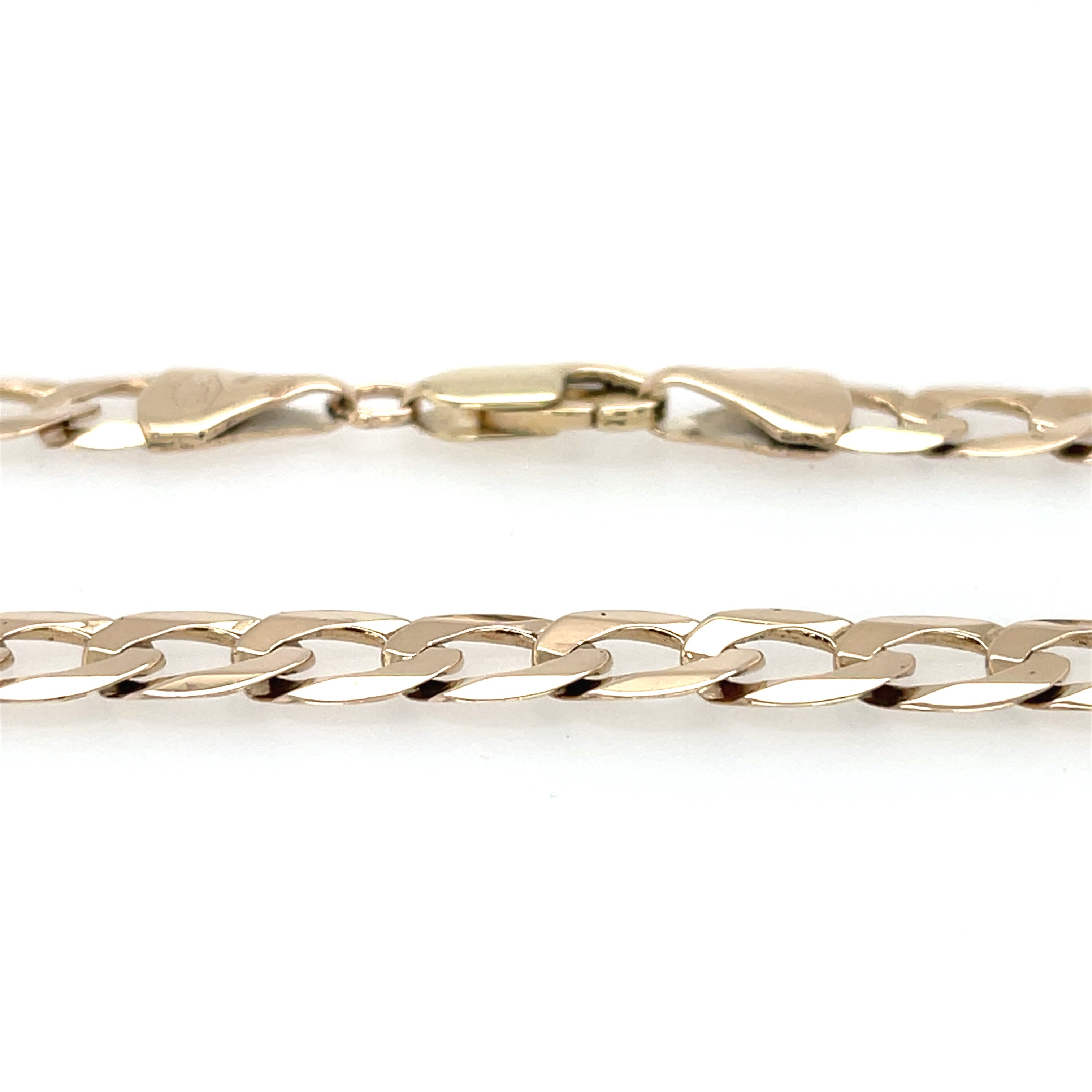 9ct Yellow Gold 22 Inch Curb Link Chain - 24.10g