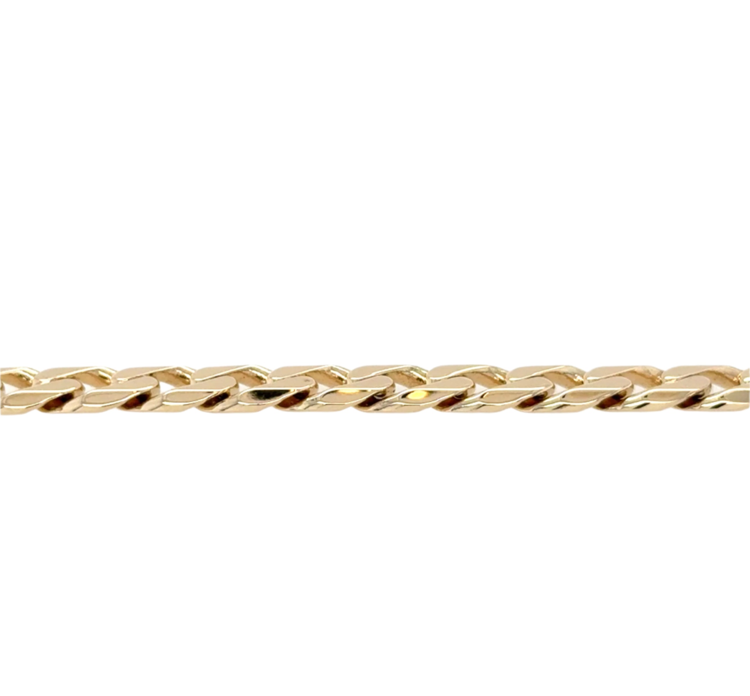 9ct Yellow Gold 8 Inch Curb Link Bracelet - 17.09g