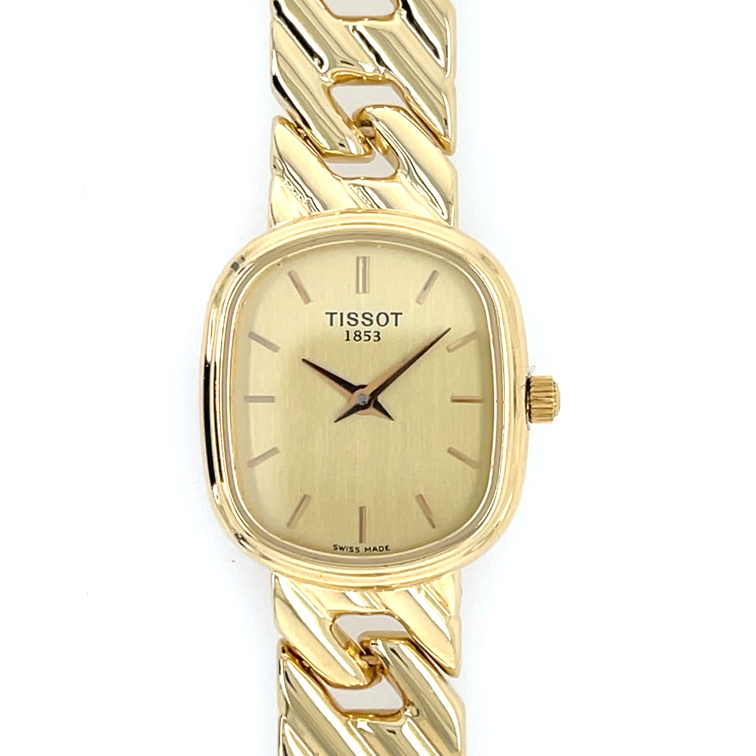 Tissot 18ct gold ladies watch sale