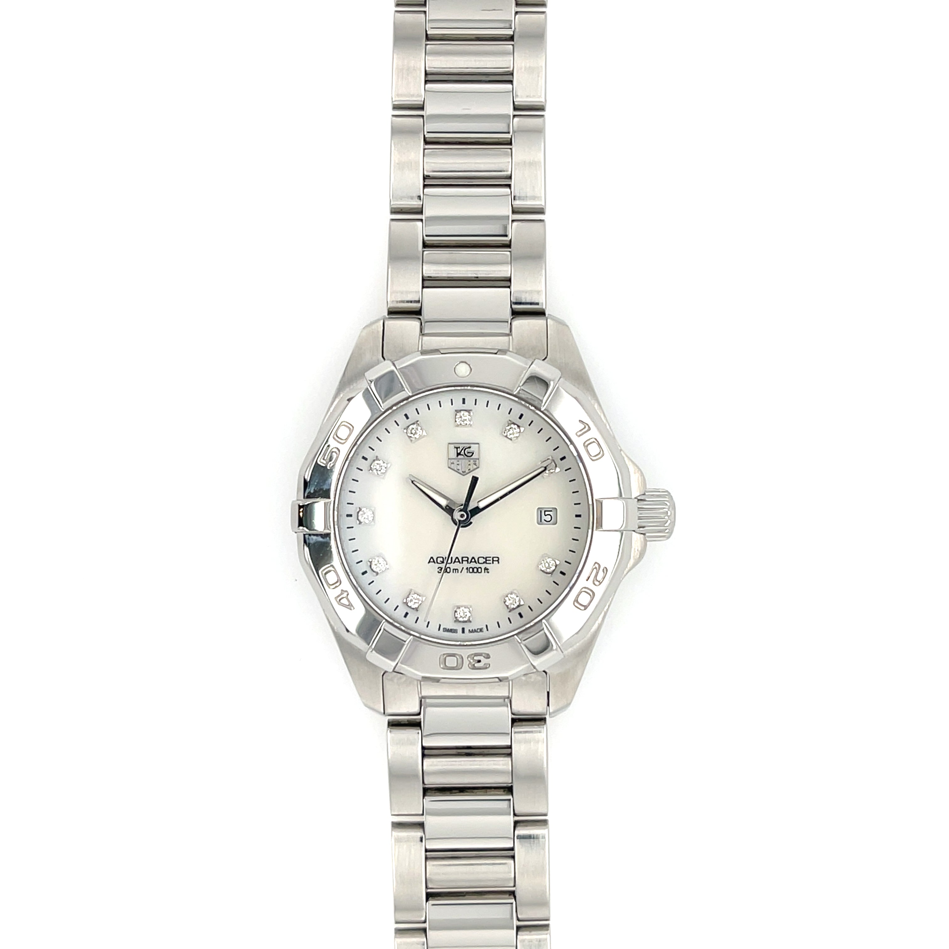 TAG HEUER Aquaracer Ladies Diamond Watch WAY1413.BA0920