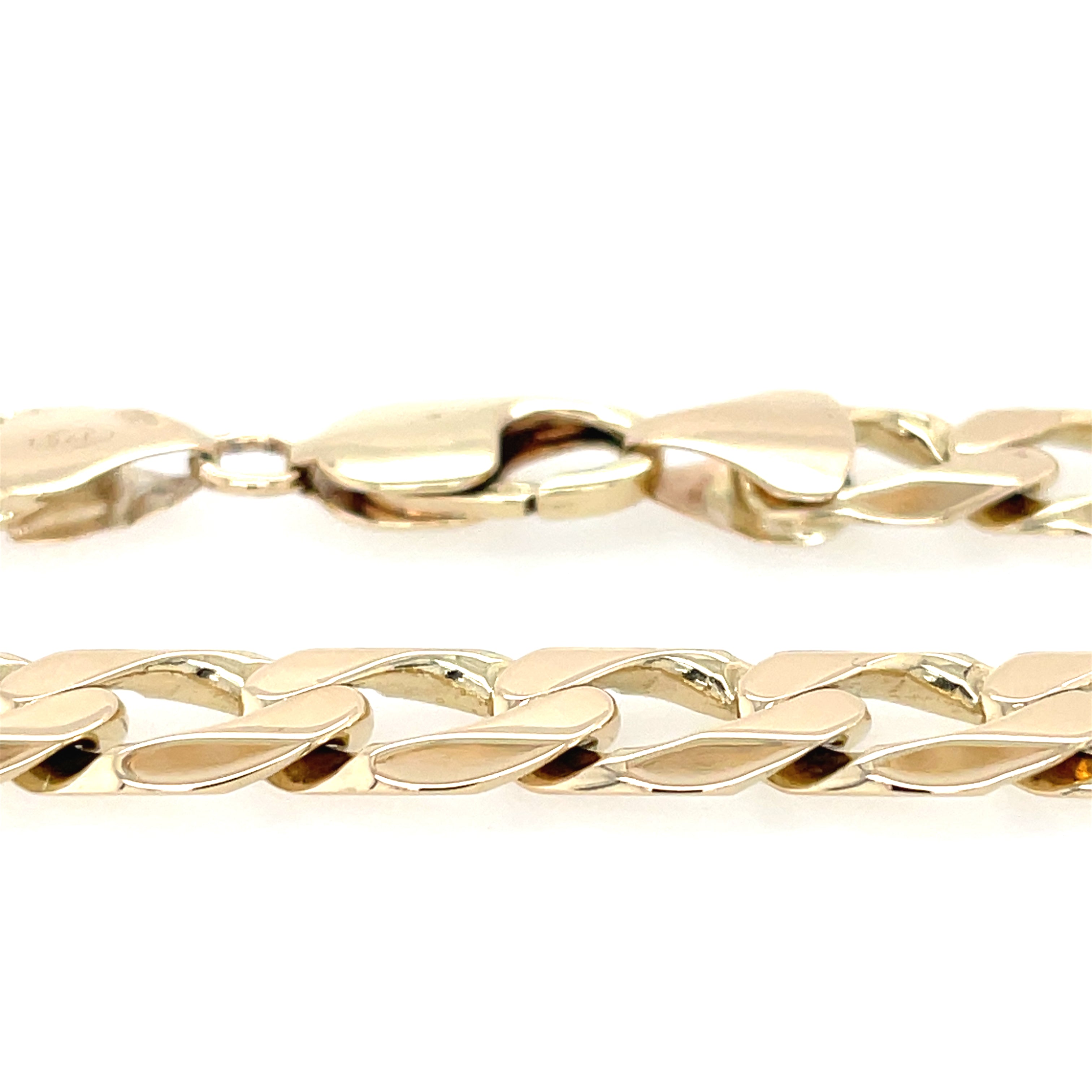 9ct Yellow Gold 24 Inch Heavy Curb Link Chain Necklace - 101.40g