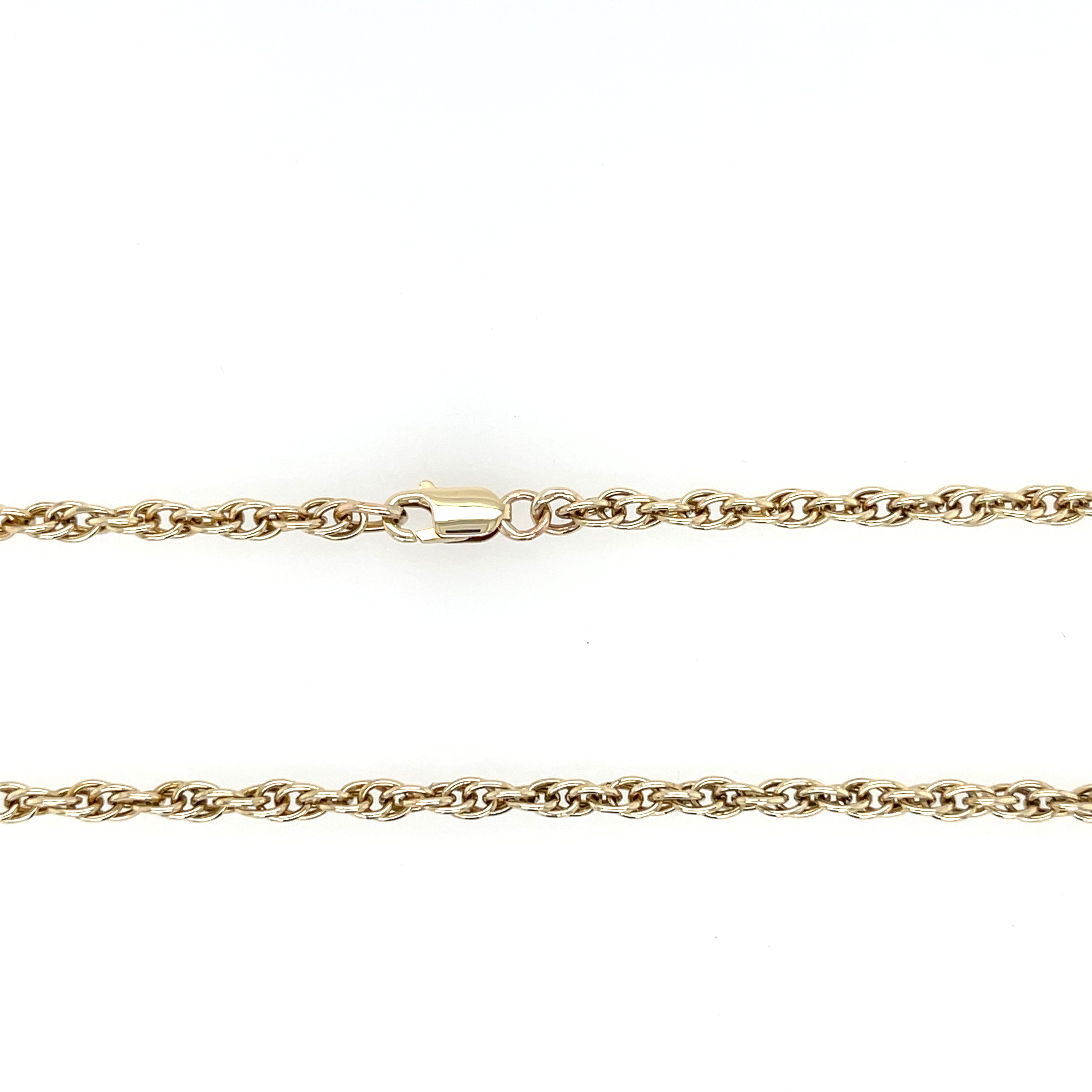 9ct Yellow Gold 24 Inch Solid Prince Of Wales Chain - 13.97g