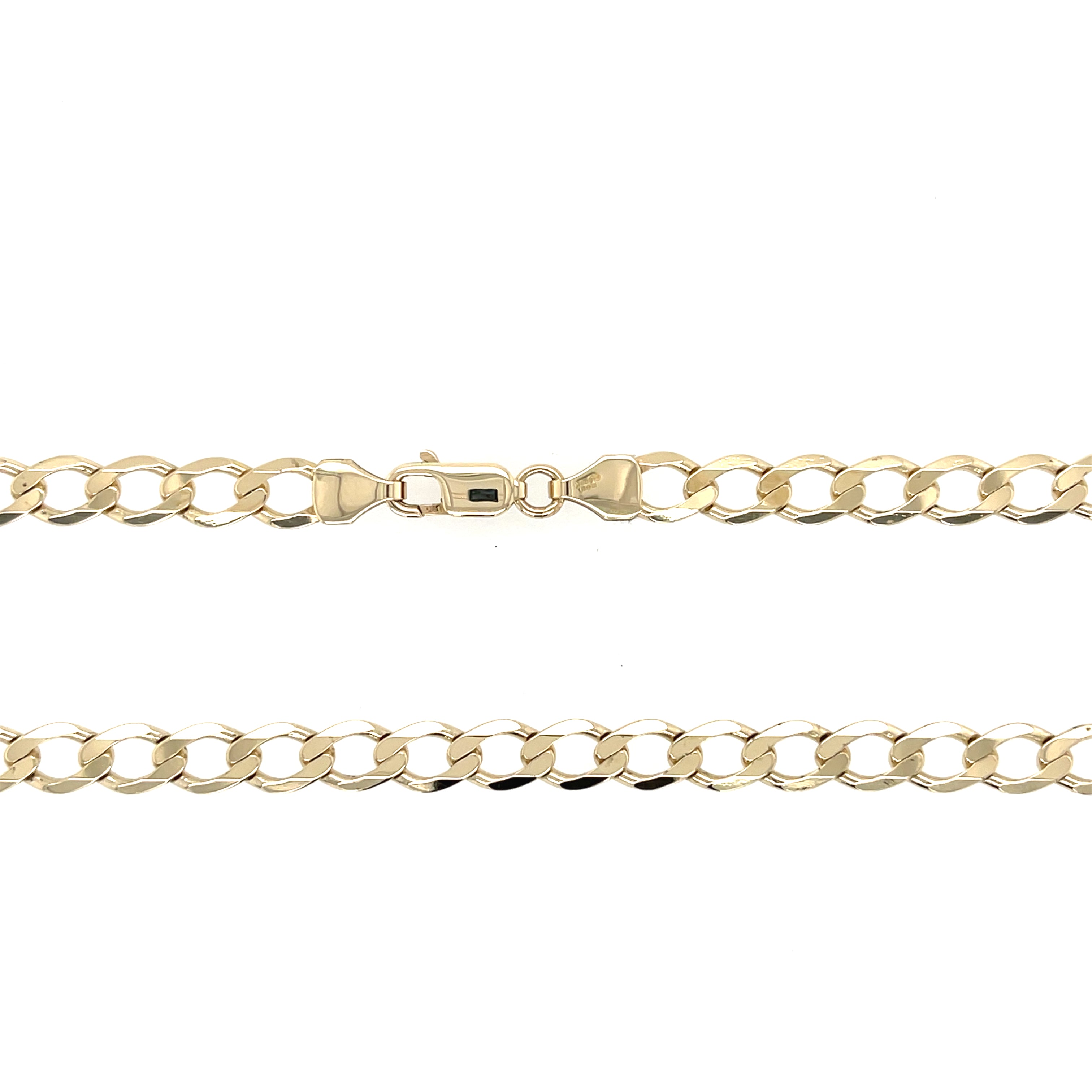 9ct Yellow Gold 18 Inch Curb Link Chain - 13.47g SOLD