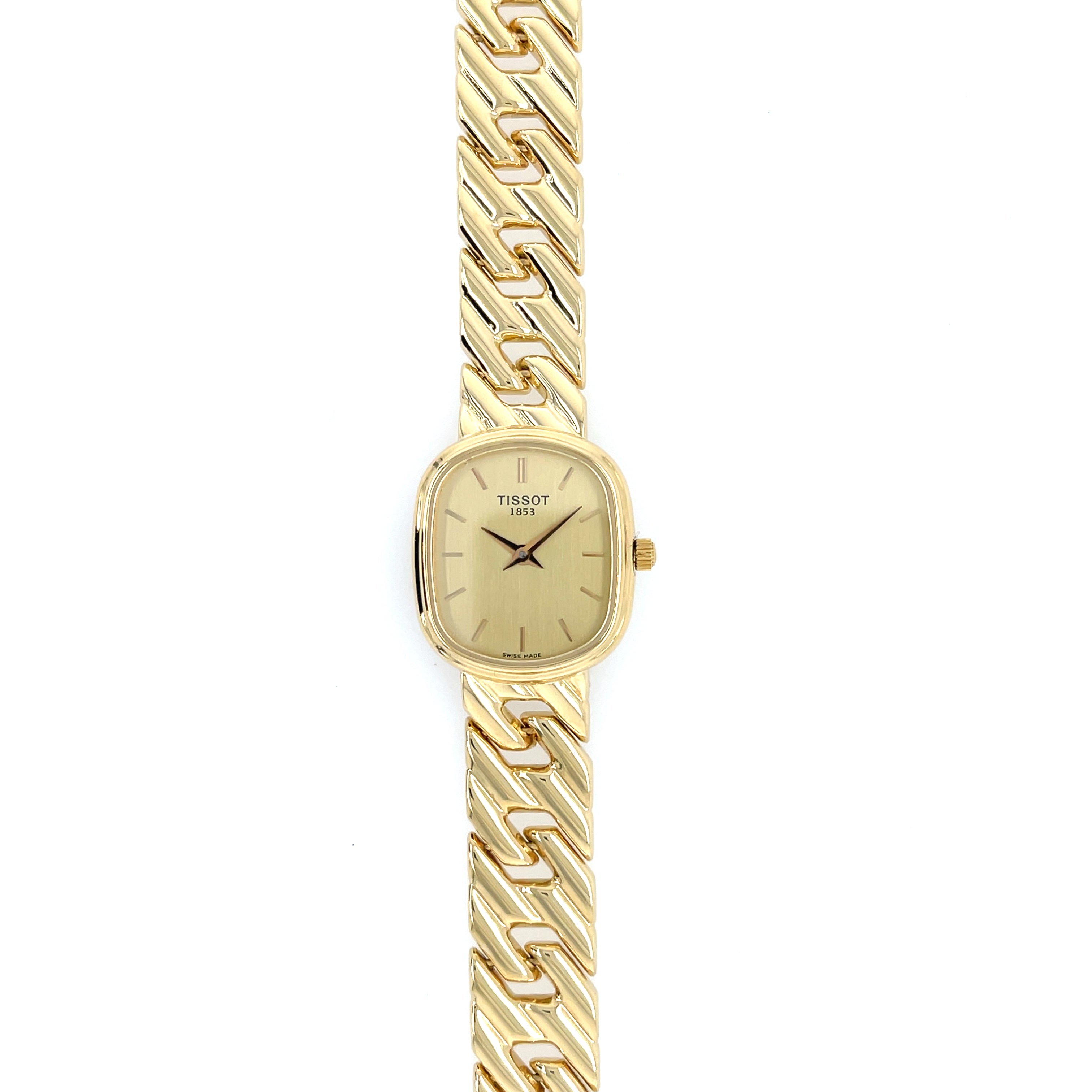 TISSOT 18ct Yellow Gold Ladies Bracelet Watch T34.3.124.21