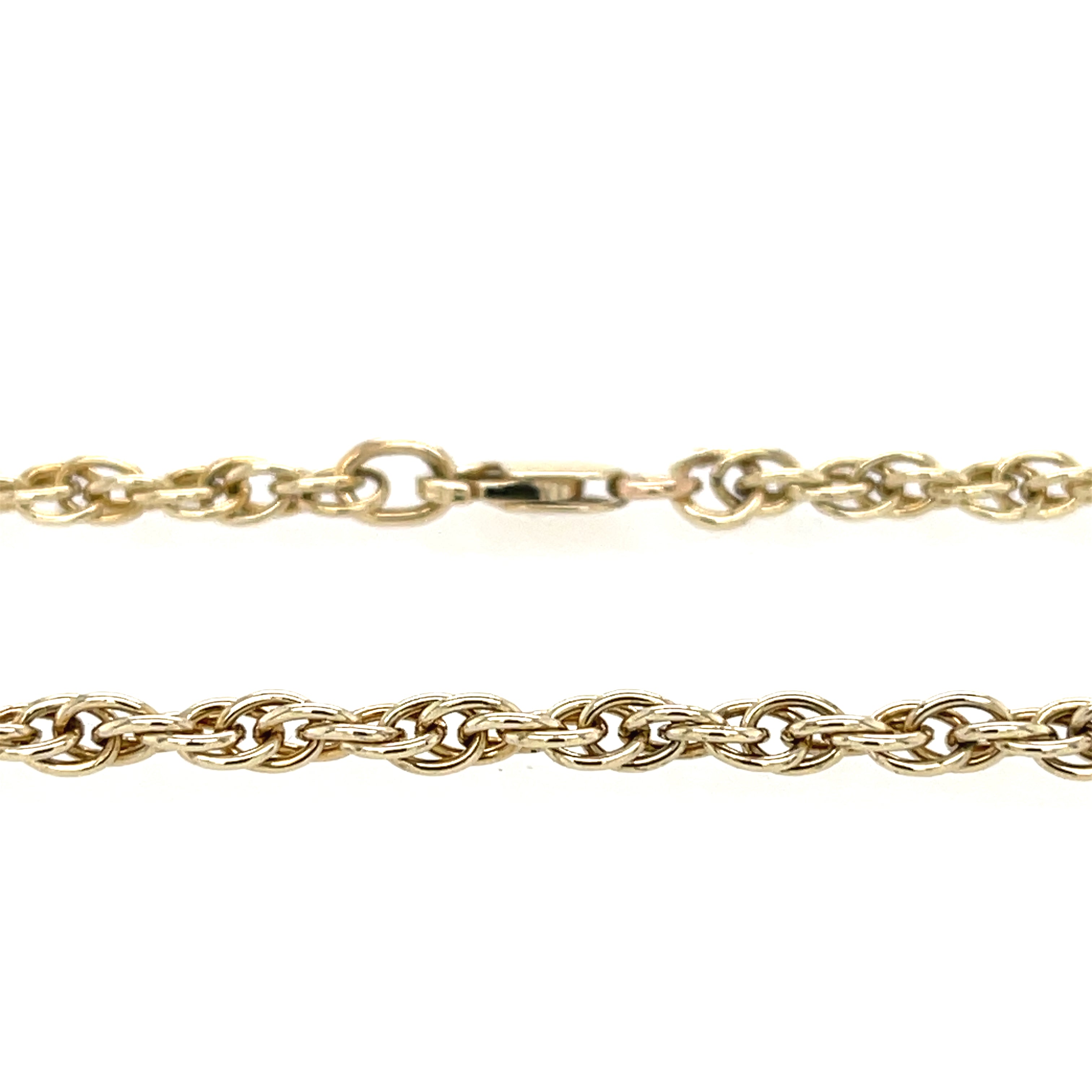 9ct Yellow Gold 24 Inch Solid Prince Of Wales Chain - 13.97g