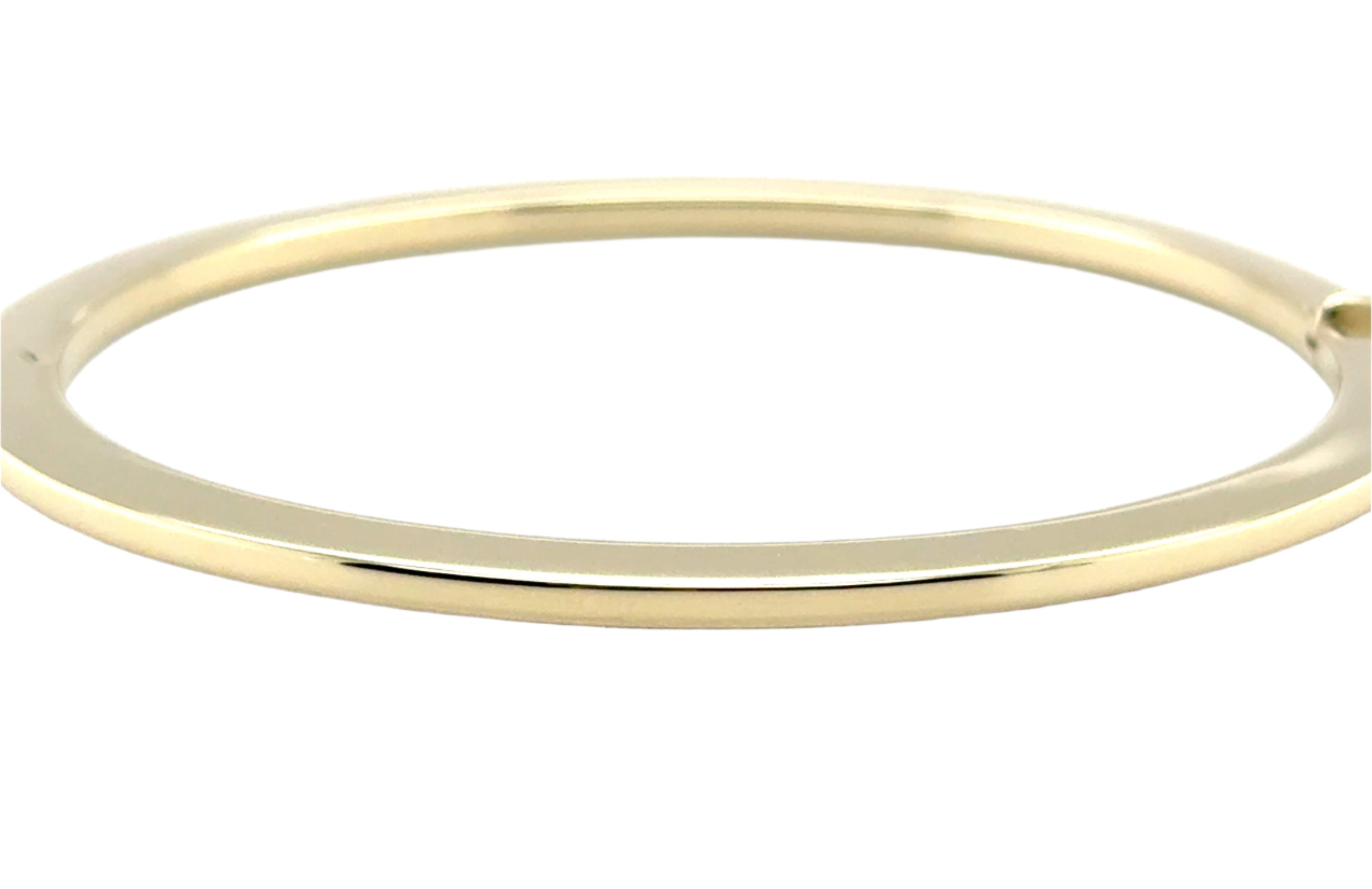 9ct Yellow Gold Flat Hinged Bangle - 8.40g