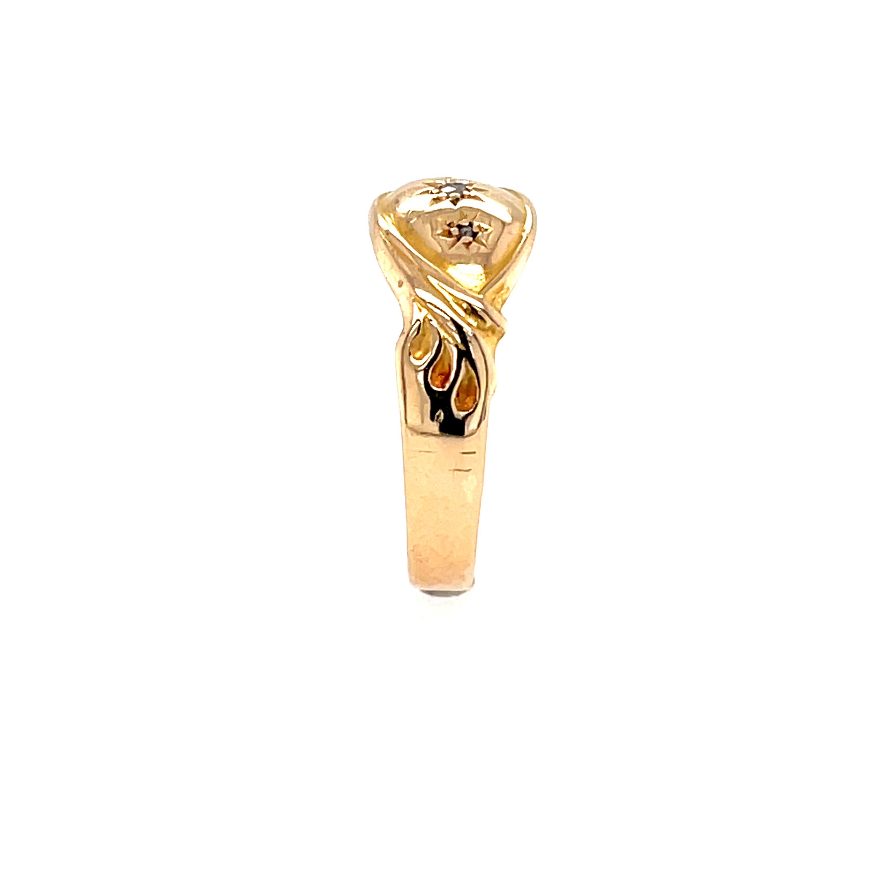 Edwardian 18ct Yellow Gold Diamond Set Ring 1902 Size M (UK) SOLD